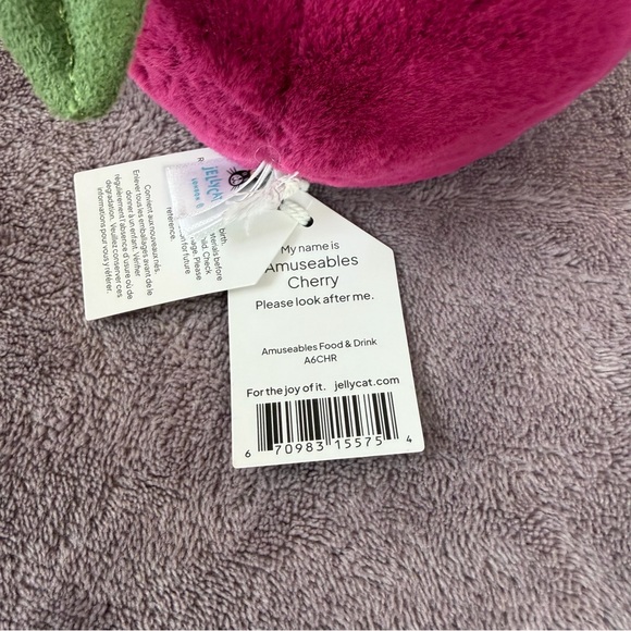 Jellycat Amuseable Cherry Plush - Picture 5 of 5